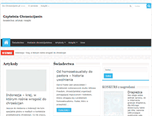 Tablet Screenshot of czytelnia.chrzescijanin.pl